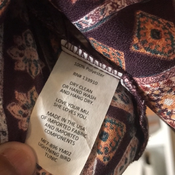 Show me your mumu lighting bird tunic size xs - Picture 8 of 8